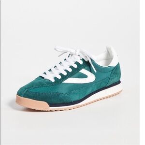 Tretorn Rawlins Green Suede Sneakers Size 8.5
